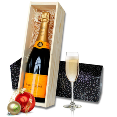 Bottle of Veuve Clicquot Brut Champagne