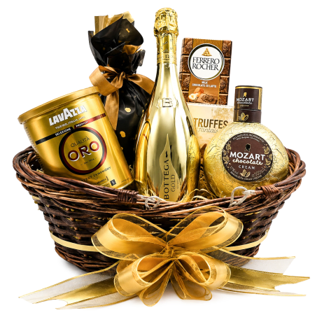 Golden Celebration with Liqueur and Prosecco